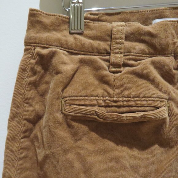 7 FOR ALL MANKIND Button Front Corduroy Mini Skirt Penny Tan Retro Boho Preppy - Picture 6 of 13